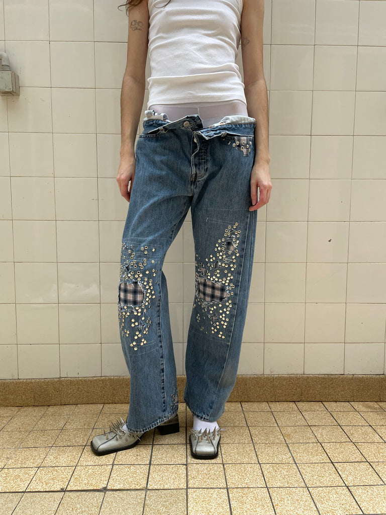 Studded jeans