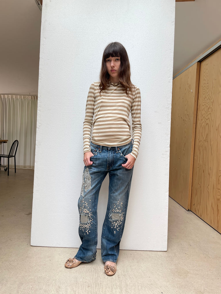 Studded jeans