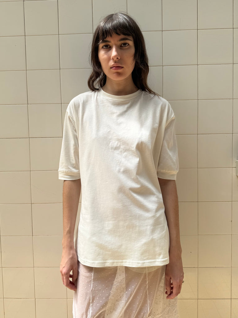 White Backless T-shirt