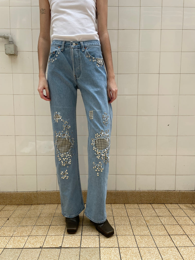Studded jeans