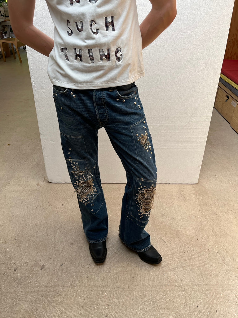 Studded jeans