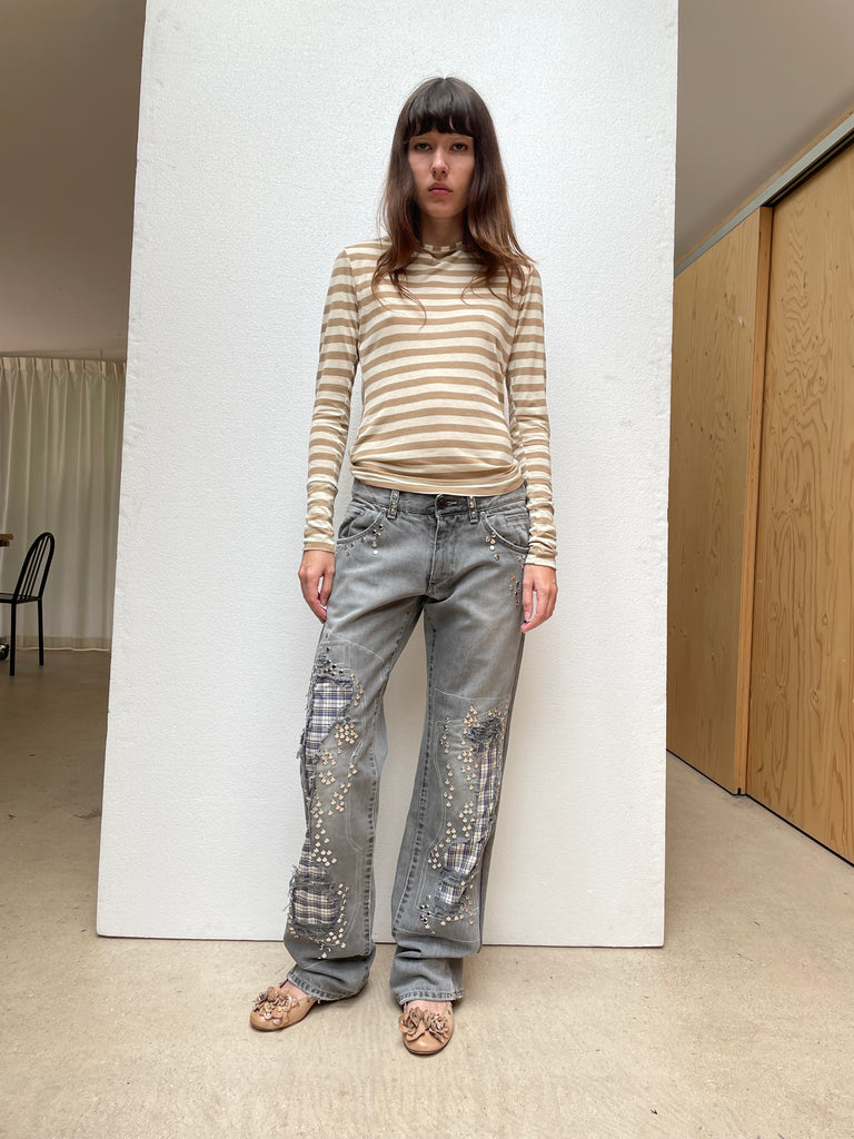 Studded jeans