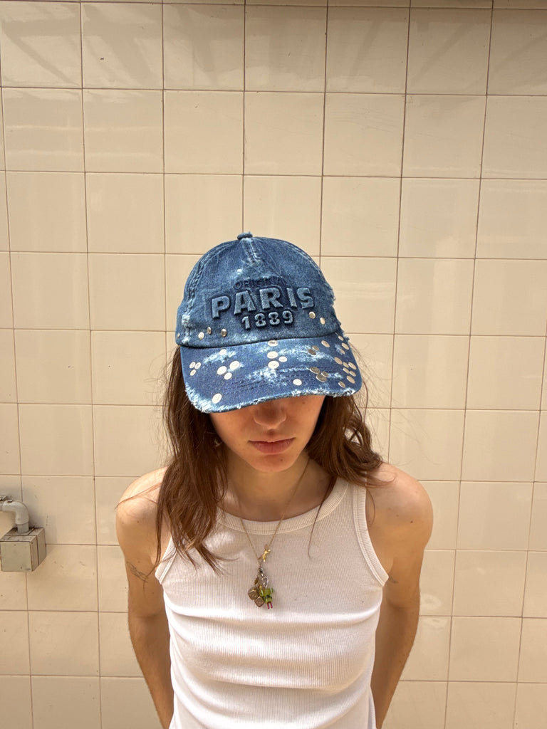 Paris studded cap