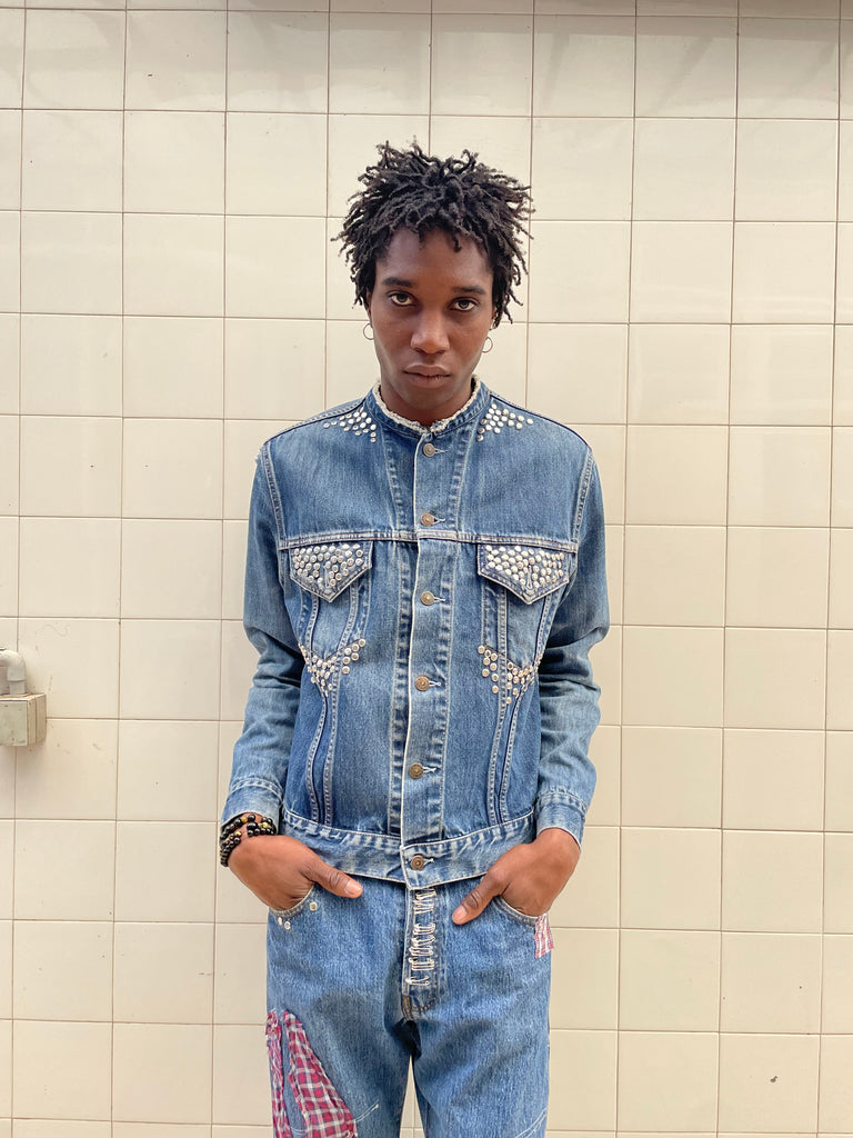 Studded denim jacket