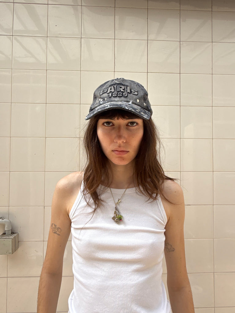 Paris studded cap