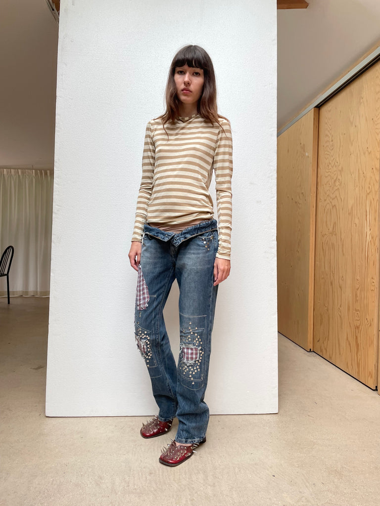 Studded jeans