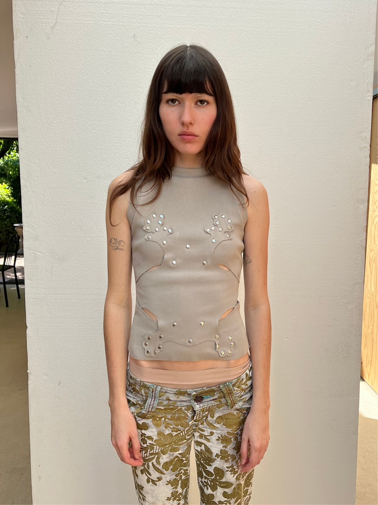 Orchid top grey