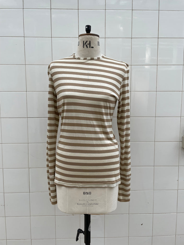 Striped backless top