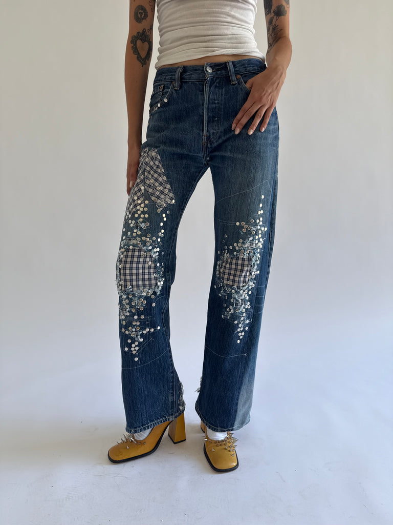 Bow Studded jeans