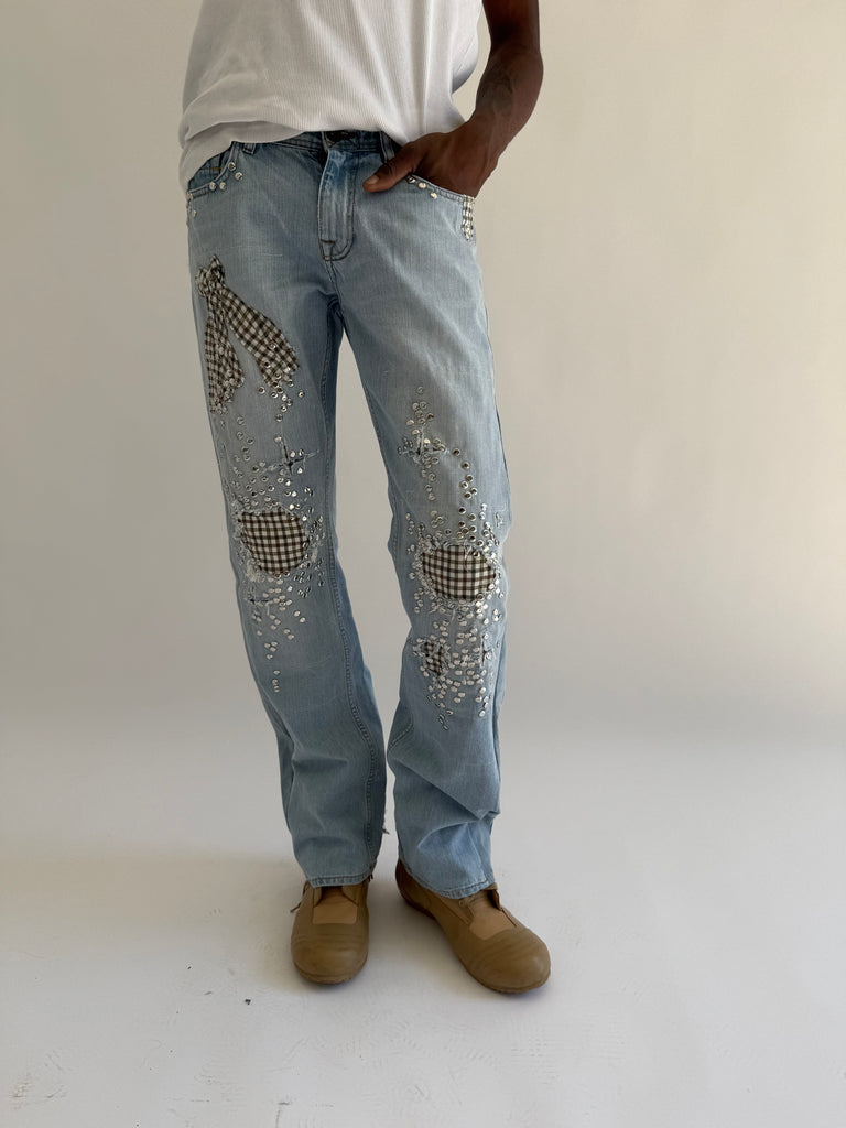 Studded jeans