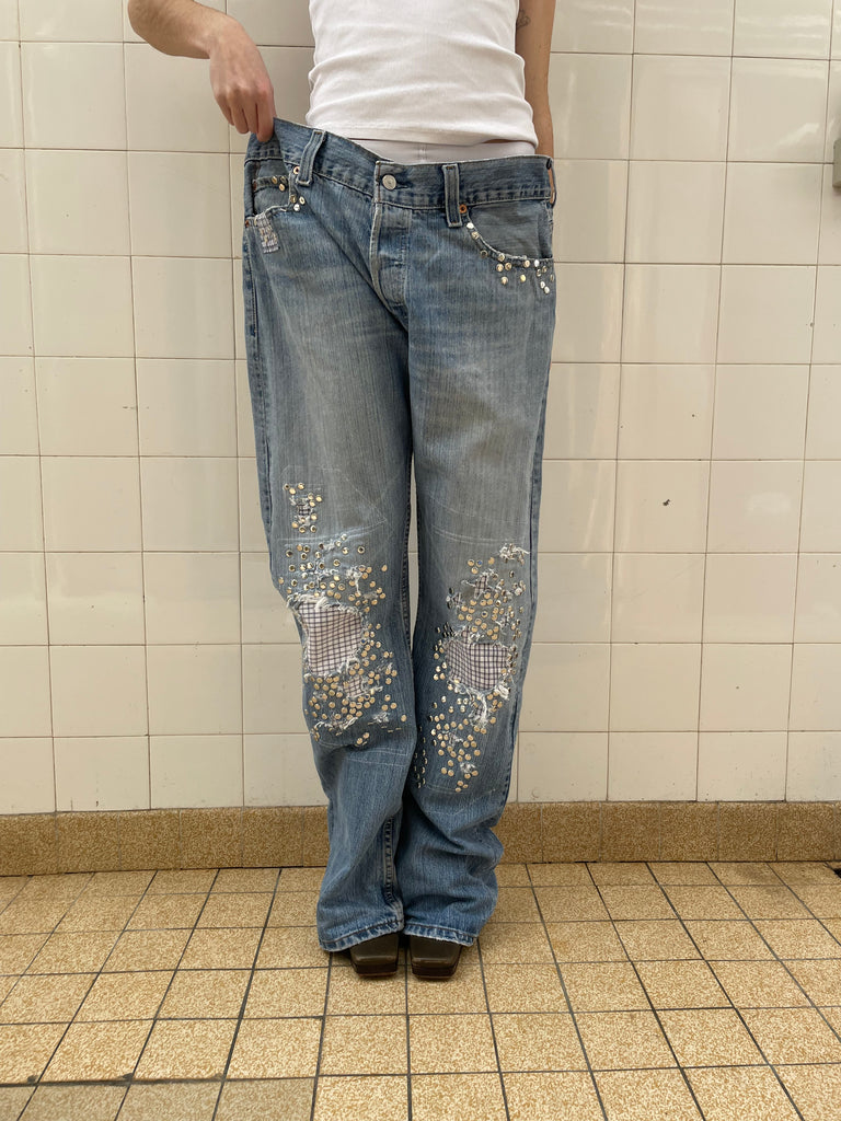 Studded jeans