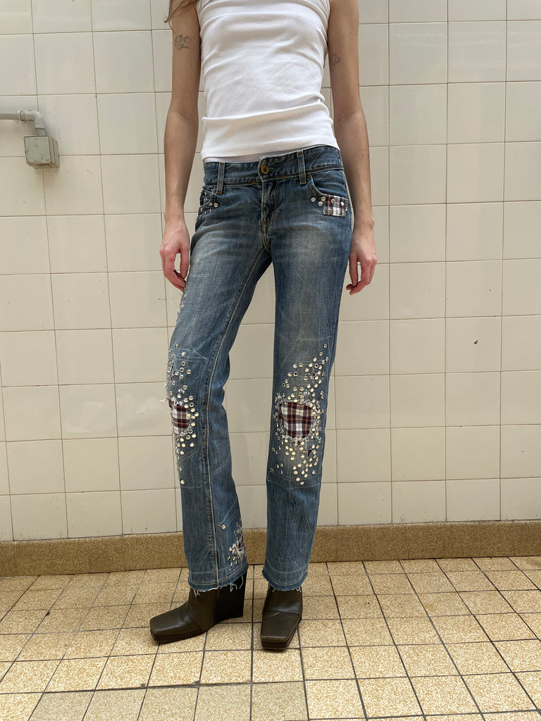 Studded jeans