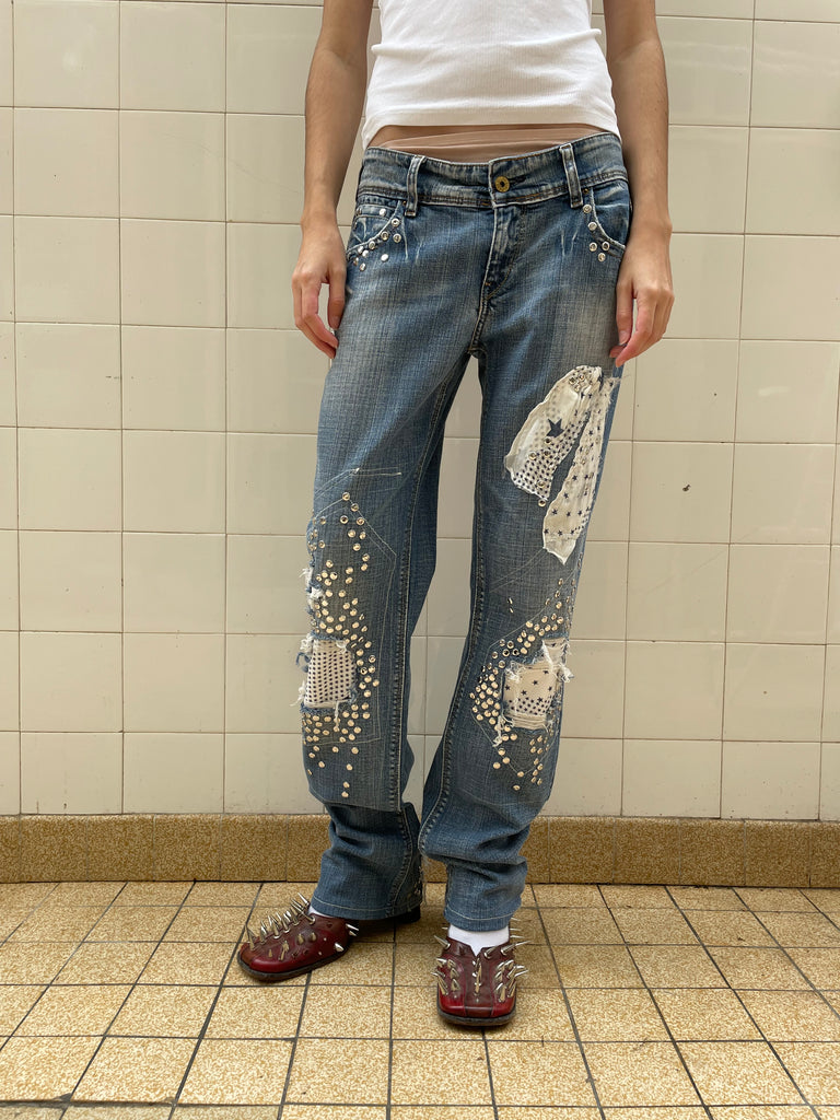 Star studded jeans