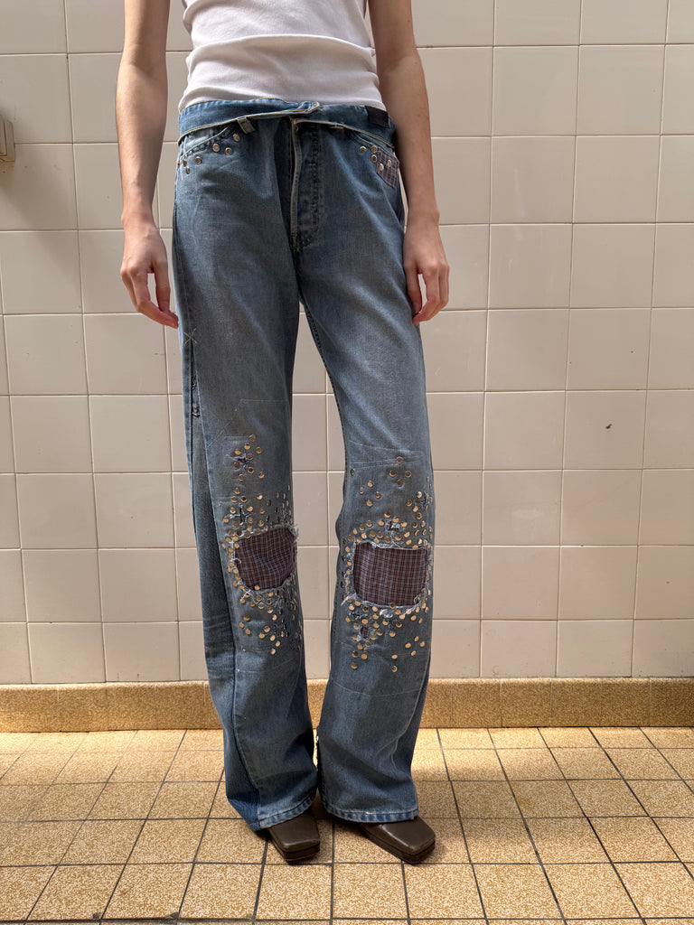 Studded jeans