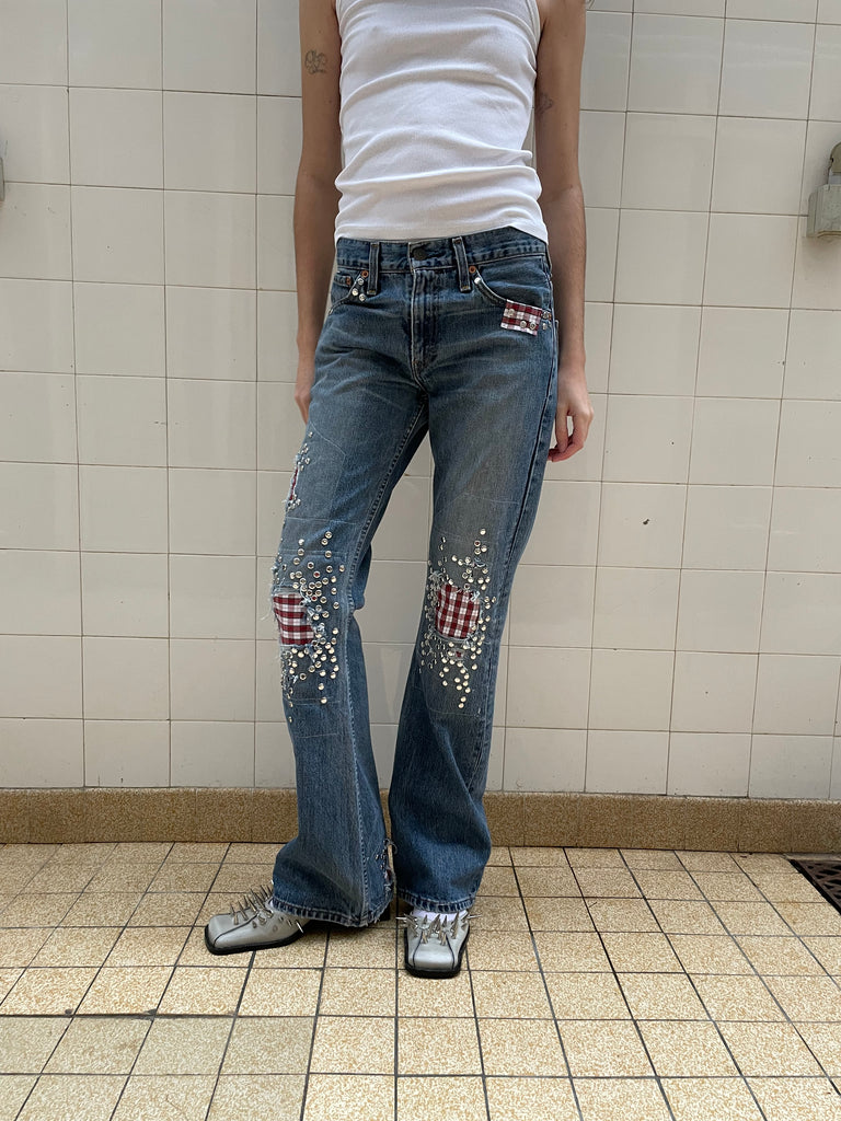Studded jeans